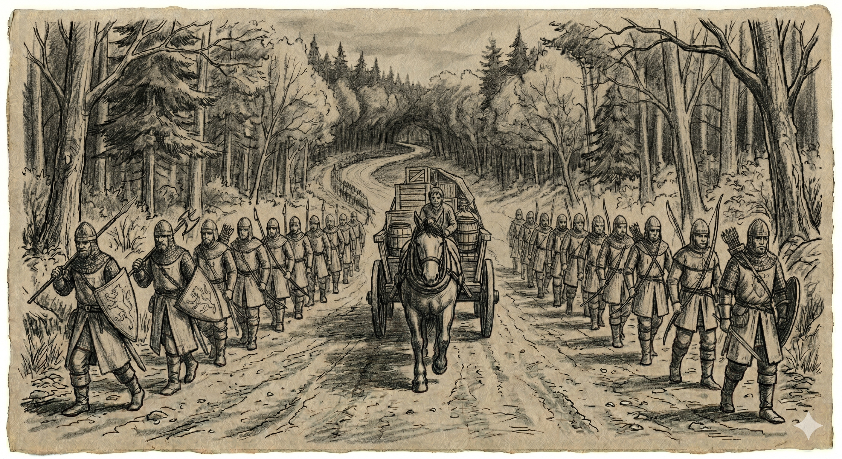 Volunteers marching to the wall
